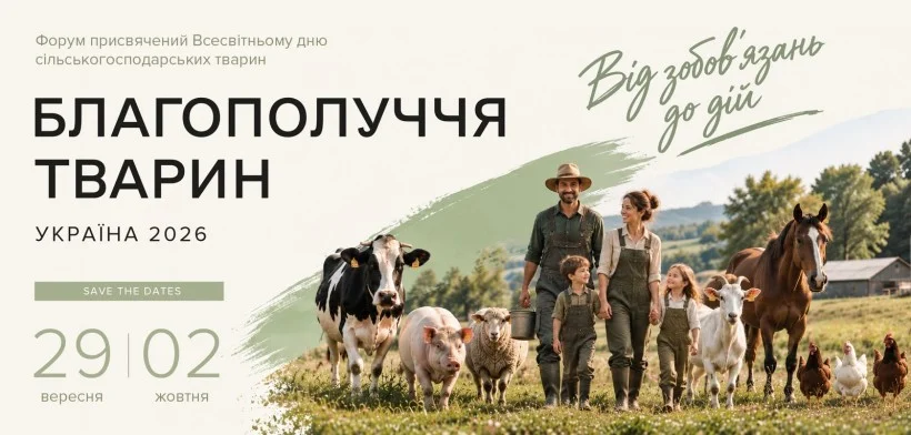 Форум «Благополуччя тварин — Україна 2026»: спільні рішення для системних змін